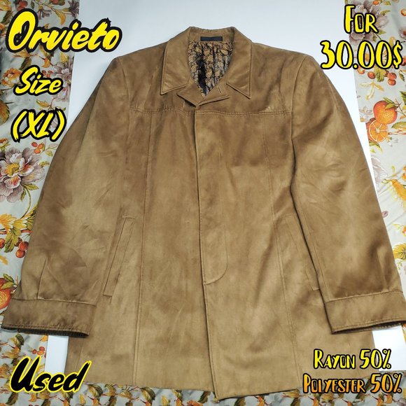 Orvieto - Brown Blazer Jacket - Three buttons - 46R (XL) - Picture 1 of 15